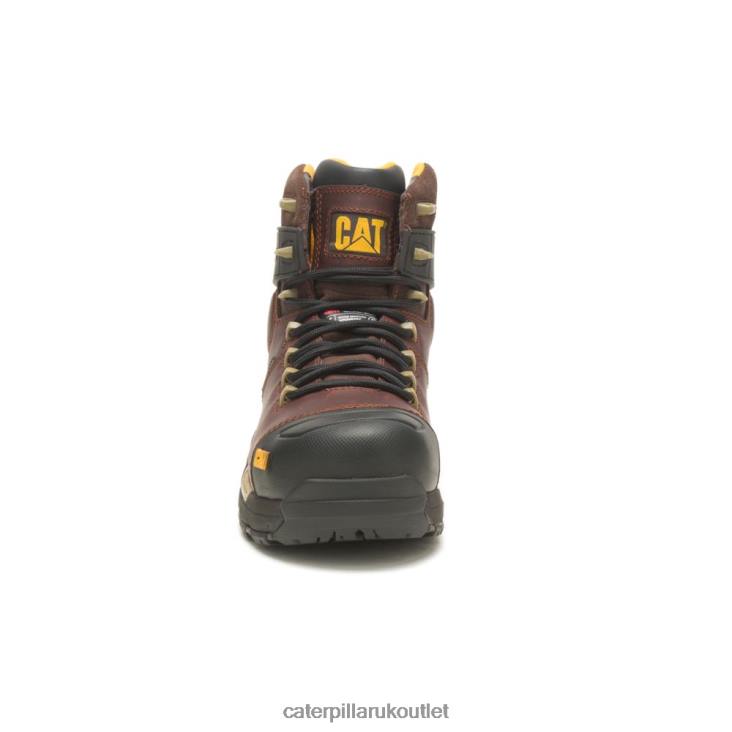 Men Friar Brown Caterpillar Cat Edge Protect Waterproof Thinsulate Carbon Composite Toe Work Boot 48T874