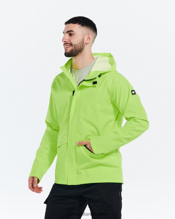 Men Hi-Vis Yellow Caterpillar Essential Rain Jacket 48T8114