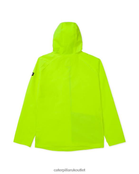 Men Hi-Vis Yellow Caterpillar Essential Rain Jacket 48T8114