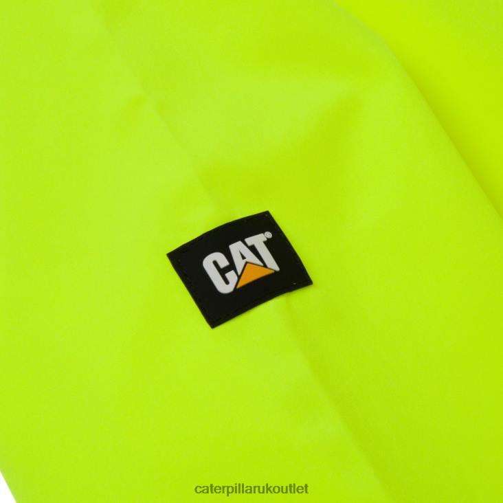 Men Hi-Vis Yellow Caterpillar Essential Rain Jacket 48T8114