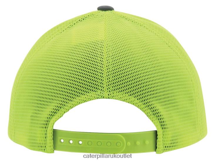 Men Hi-Vis Yellow Caterpillar Hi-Vis Mesh Cap 48T8255