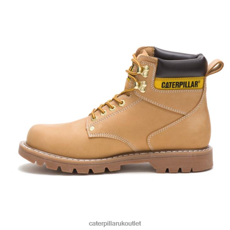 Men Honey Caterpillar Second Shift Work Boot 48T813