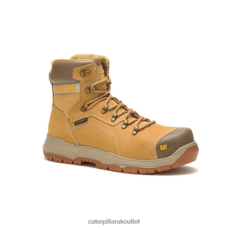 Men Honey Reset Caterpillar Diagnostic 20 Waterproof Steel Toe Work Boot 48T824