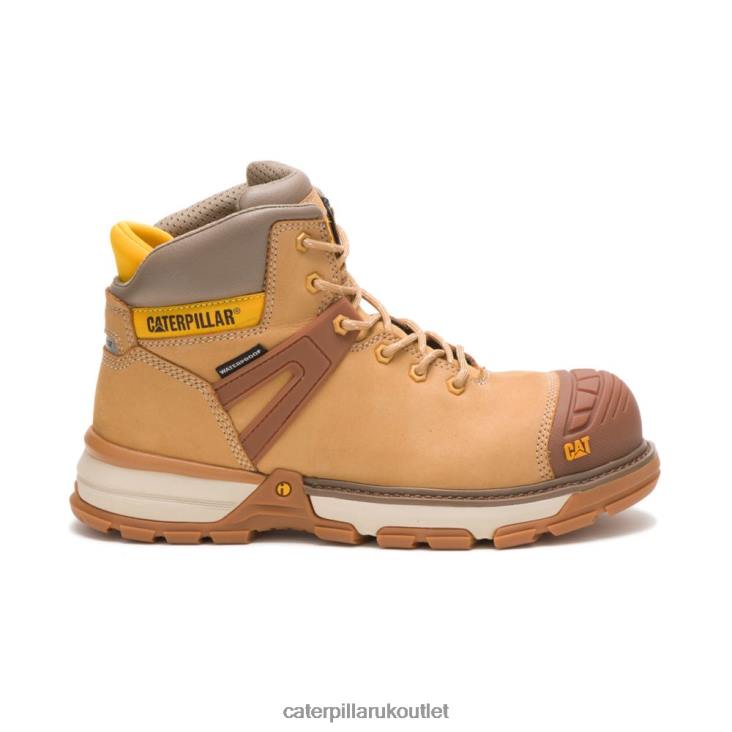 Men Honey Reset Caterpillar Excavator Superlite Waterproof Carbon Composite Toe Work Boot 48T839