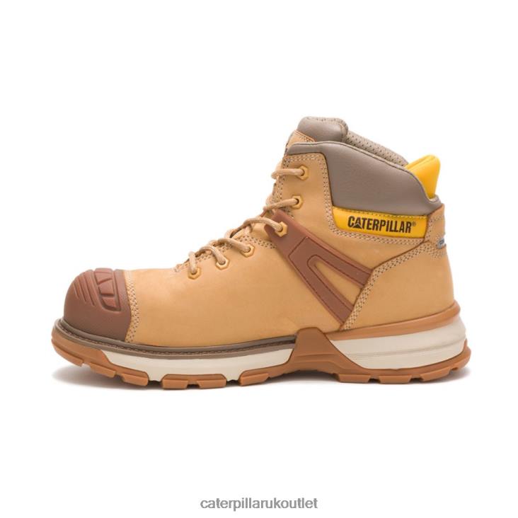 Men Honey Reset Caterpillar Excavator Superlite Waterproof Carbon Composite Toe Work Boot 48T839