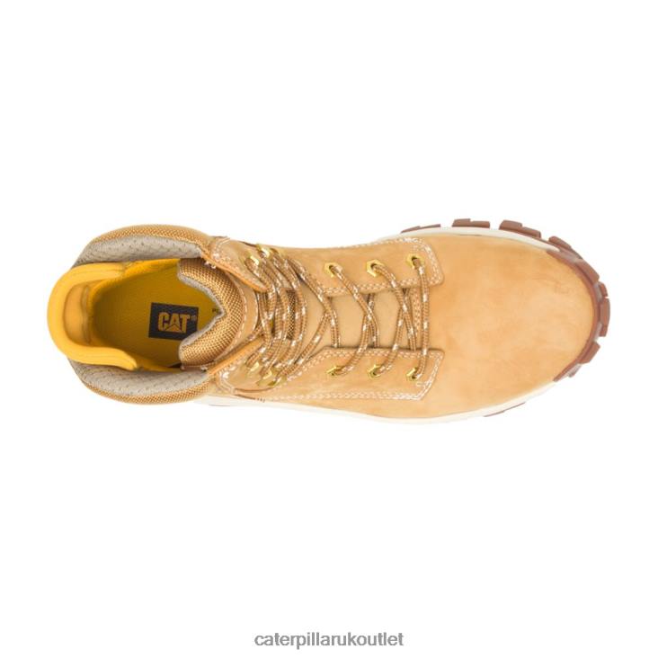 Men Honey Reset Caterpillar Invader Hi Steel Toe Work Boot 48T85