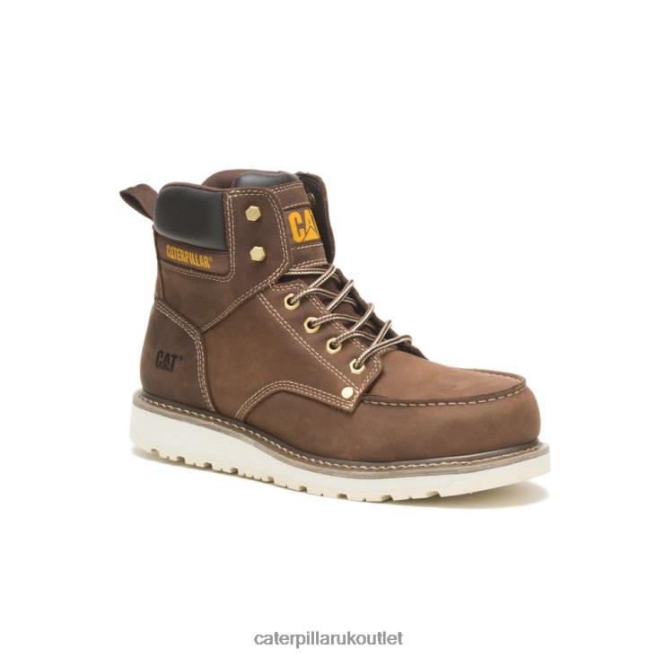 Men Khaki Caterpillar Calibrate Steel Toe Work Boot 48T852