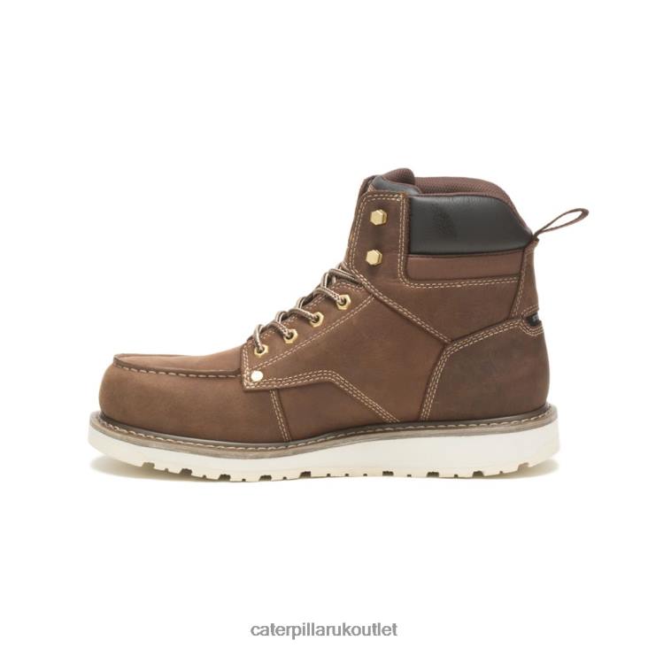 Men Khaki Caterpillar Calibrate Steel Toe Work Boot 48T852