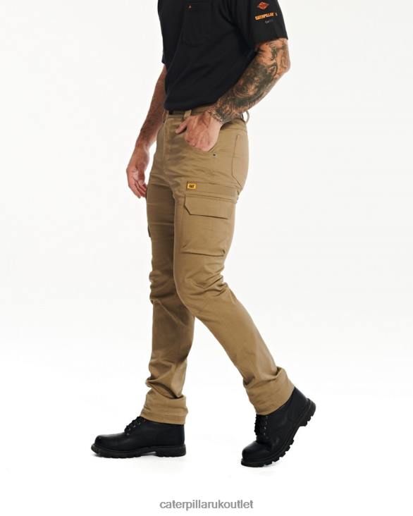 Men Khaki Caterpillar Coolmax Outdoor Work Pant 48T8247