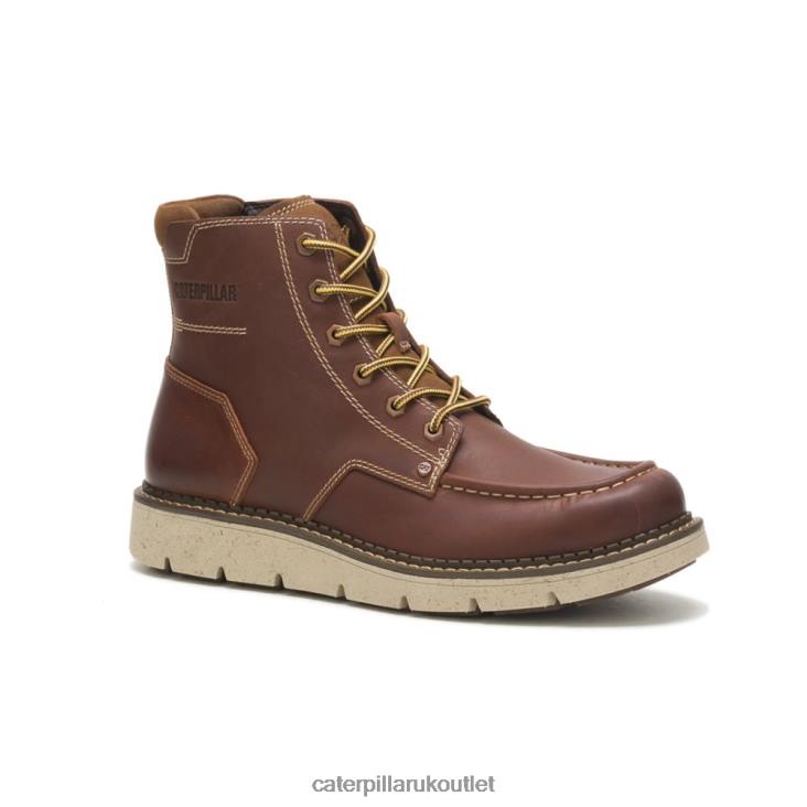 Men Leather Brown Caterpillar Covert Boot 48T8201