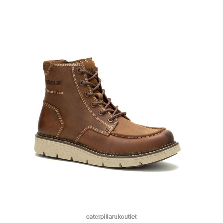 Men Leather Brown Caterpillar Covert Boot 48T8201