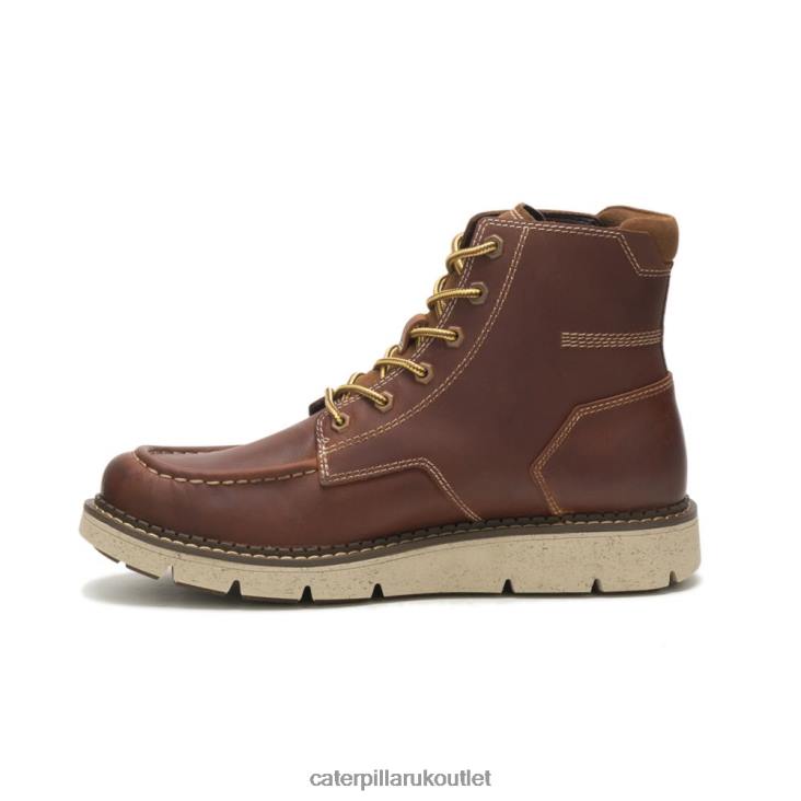 Men Leather Brown Caterpillar Covert Boot 48T8201