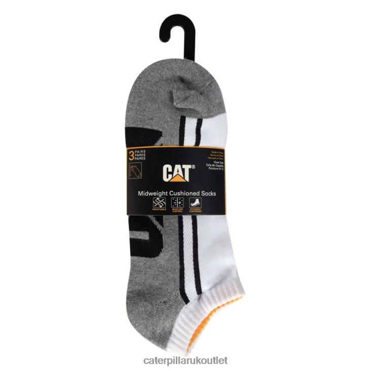 Men Multi Caterpillar Half Cushion Quarter Sock 3-Pack 48T8259