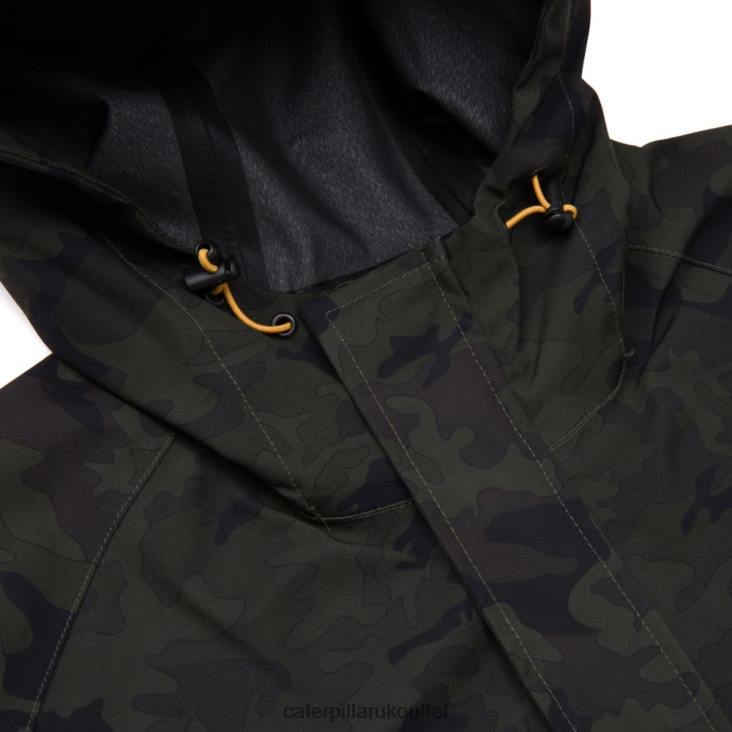 Men Night Camo Caterpillar Essential Rain Jacket 48T8112