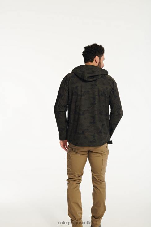 Men Night Camo Caterpillar Essential Rain Jacket 48T8112