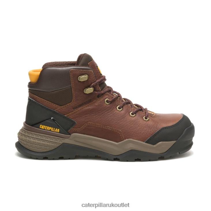 Men Oak Caterpillar Provoke Mid Waterproof Alloy Toe Work Boot 48T872