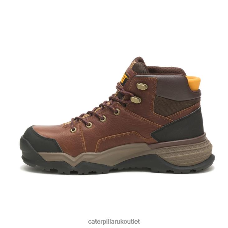 Men Oak Caterpillar Provoke Mid Waterproof Alloy Toe Work Boot 48T872