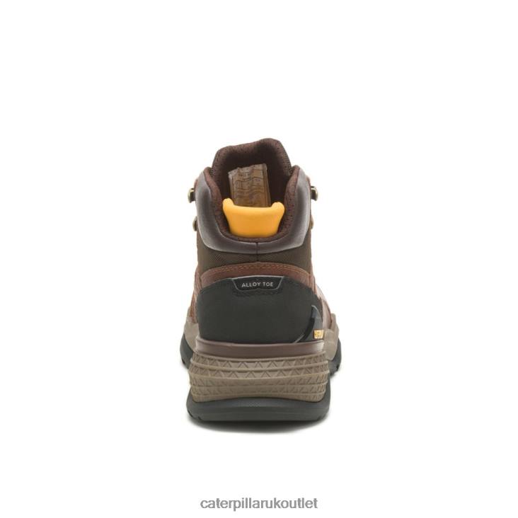 Men Oak Caterpillar Provoke Mid Waterproof Alloy Toe Work Boot 48T872