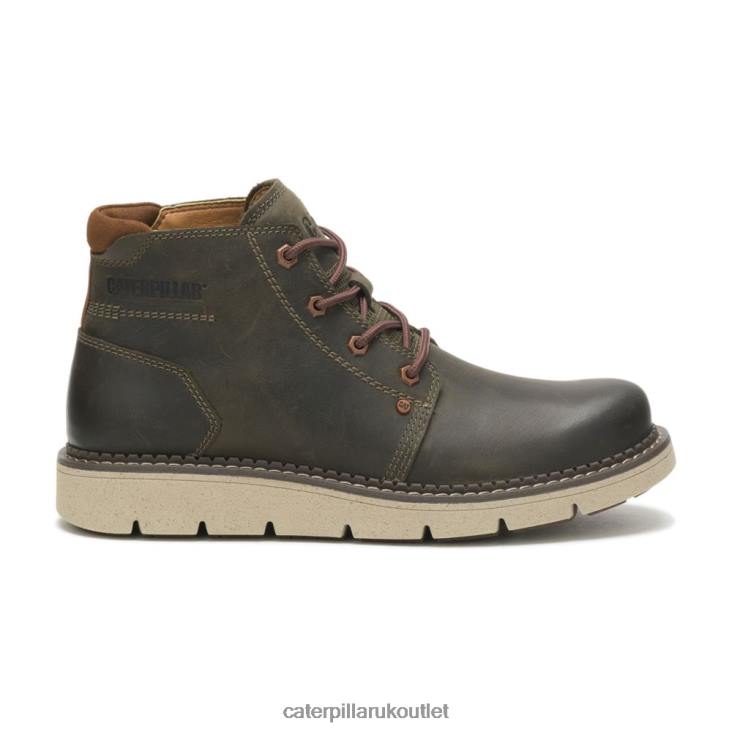 Men Olive Night Caterpillar Covert Mid Waterproof Boot 48T8195