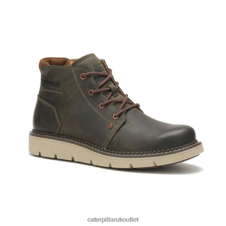 Men Olive Night Caterpillar Covert Mid Waterproof Boot 48T8195