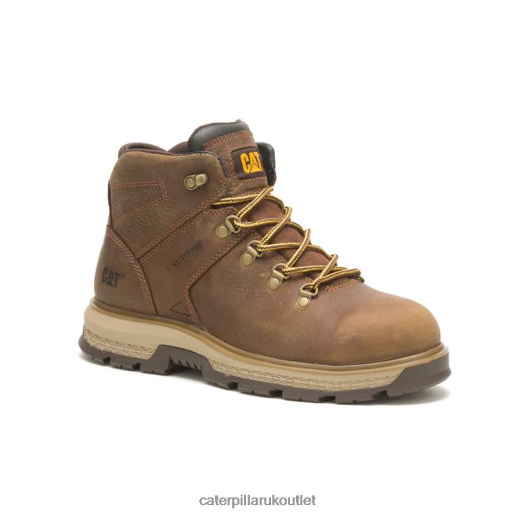 Men Pyramid Caterpillar Exposition Hiker Waterproof Alloy Toe Work Boot 48T858