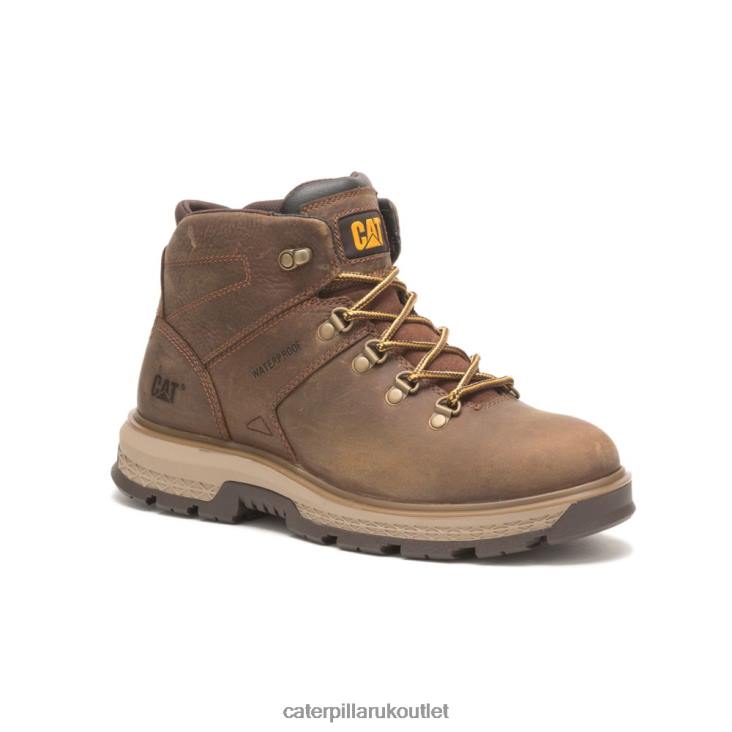 Men Pyramid Caterpillar Exposition Hiker Waterproof Work Boot 48T846