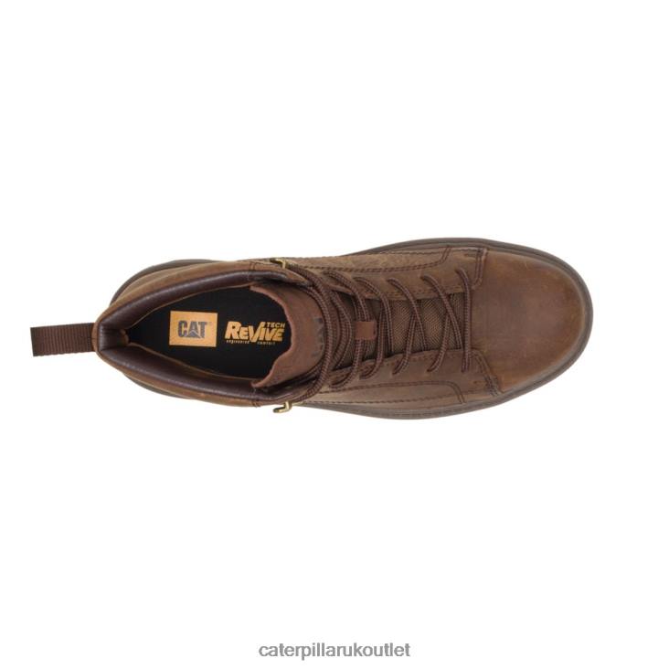 Men Real Brown Caterpillar Modulate Waterproof Boot 48T8184