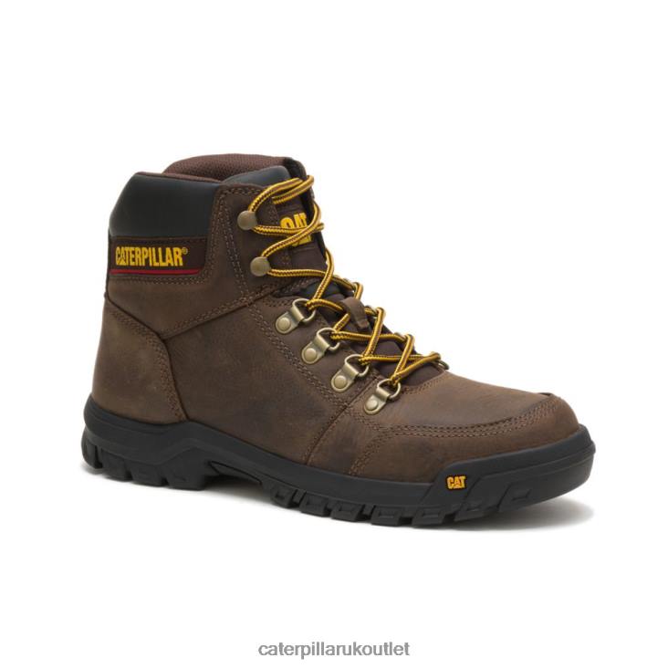 Men Seal Brown Caterpillar Outline Work Boot 48T840