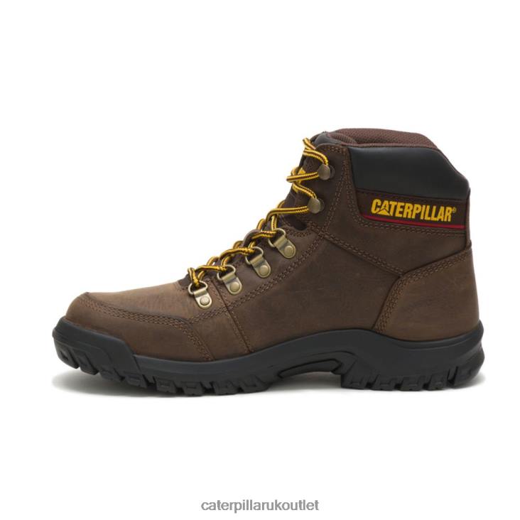 Men Seal Brown Caterpillar Outline Work Boot 48T840