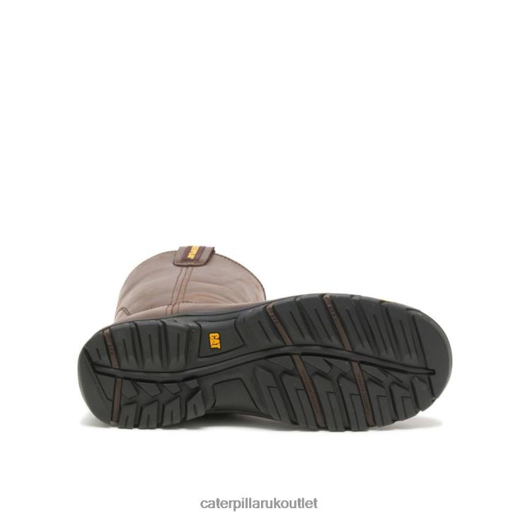 Men Summer Brown Caterpillar Drawbar Pull-On Work Boot 48T856