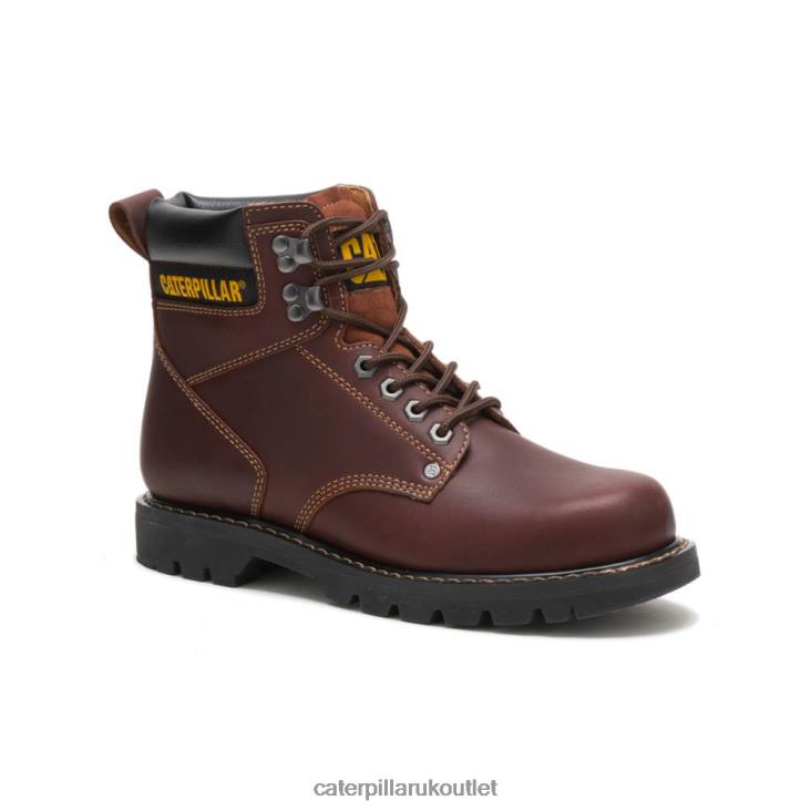 Men Tan Caterpillar Second Shift Work Boot 48T814