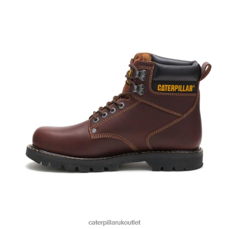 Men Tan Caterpillar Second Shift Work Boot 48T814