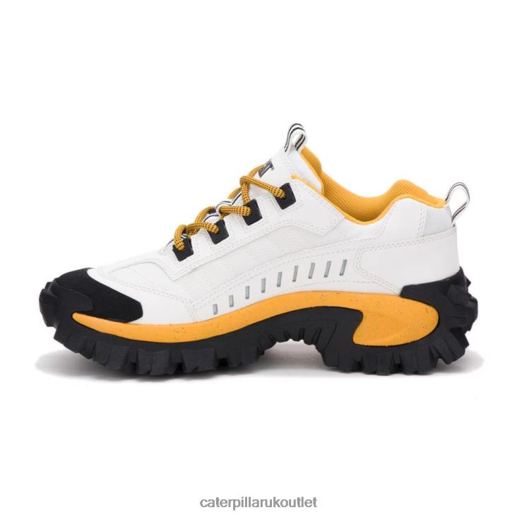 Men White/Yellow Caterpillar Intruder Shoe 48T8131