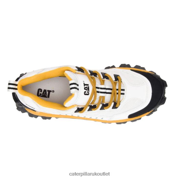 Men White/Yellow Caterpillar Intruder Shoe 48T8131