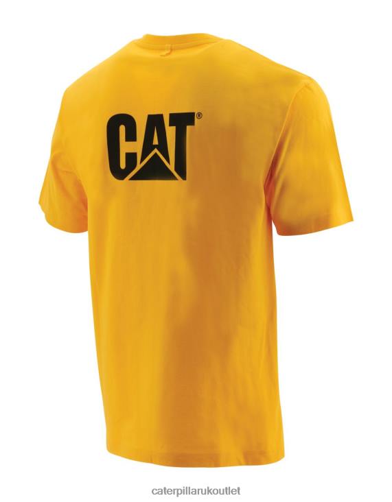 Men Yellow Caterpillar Trademark Tee 48T8211