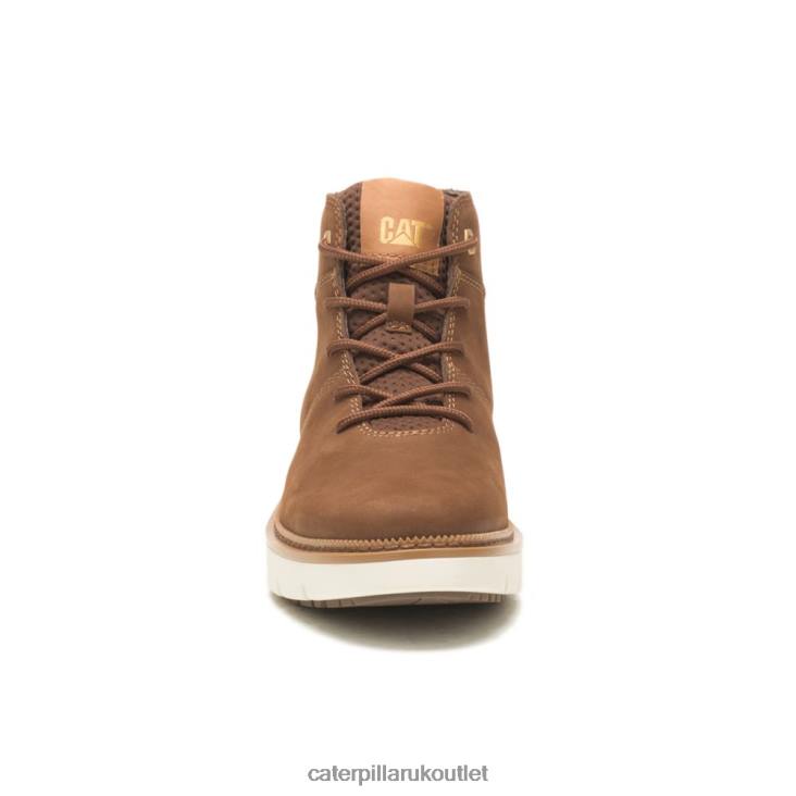 Women Bison Caterpillar Chariot Plain Toe Mid Boot 48T8305