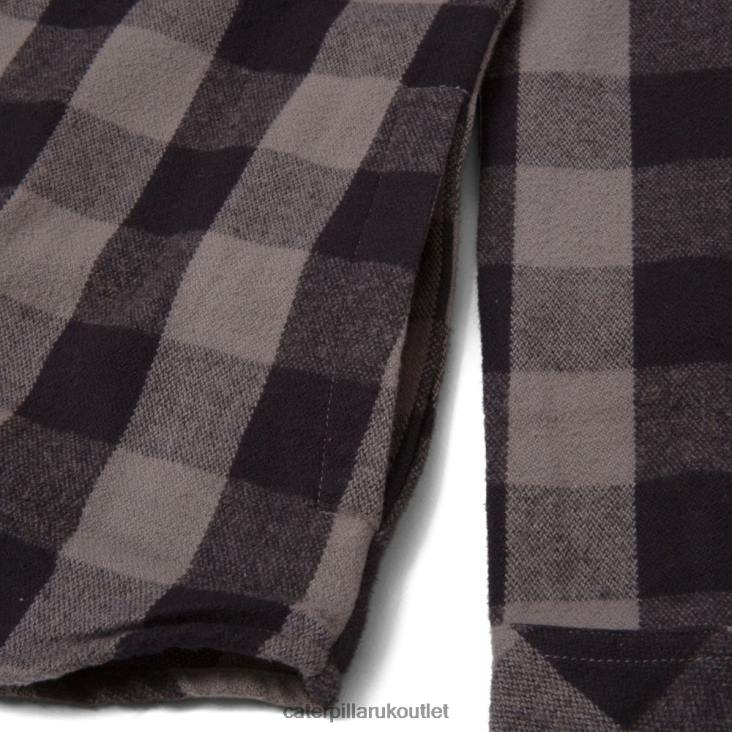 Women Black Caterpillar Buffalo Check Heavyweight Shirt 48T8317