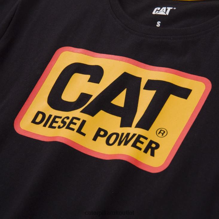 Women Black Caterpillar Diesel Power Tee 48T8314