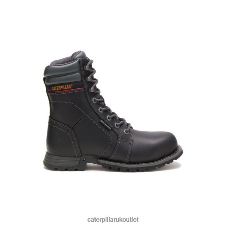 Women Black Caterpillar Echo Waterproof Steel Toe Work Boot 48T8262