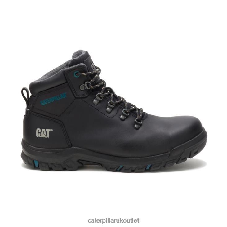 Women Black Caterpillar Mae Steel Toe Waterproof Work Boot 48T8276