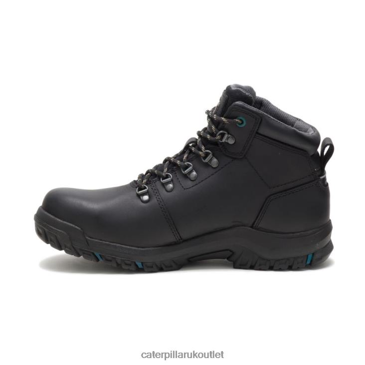 Women Black Caterpillar Mae Steel Toe Waterproof Work Boot 48T8276