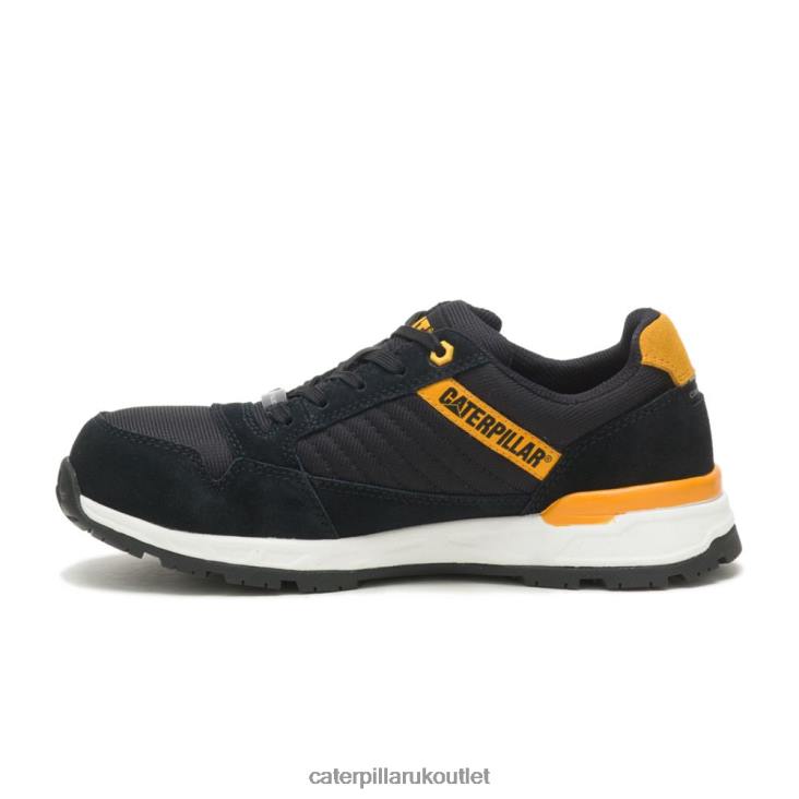 Women Black/Cat Yellow Caterpillar Venward Composite Toe Work Shoe 48T8294