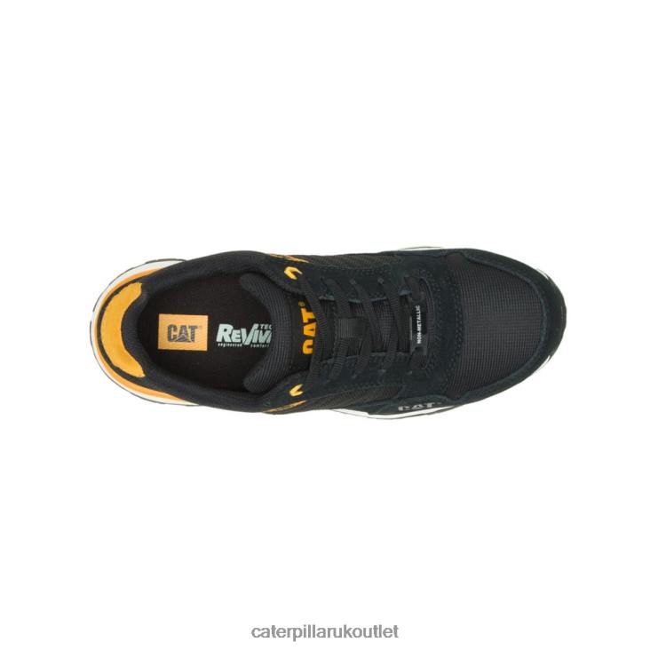 Women Black/Cat Yellow Caterpillar Venward Composite Toe Work Shoe 48T8294