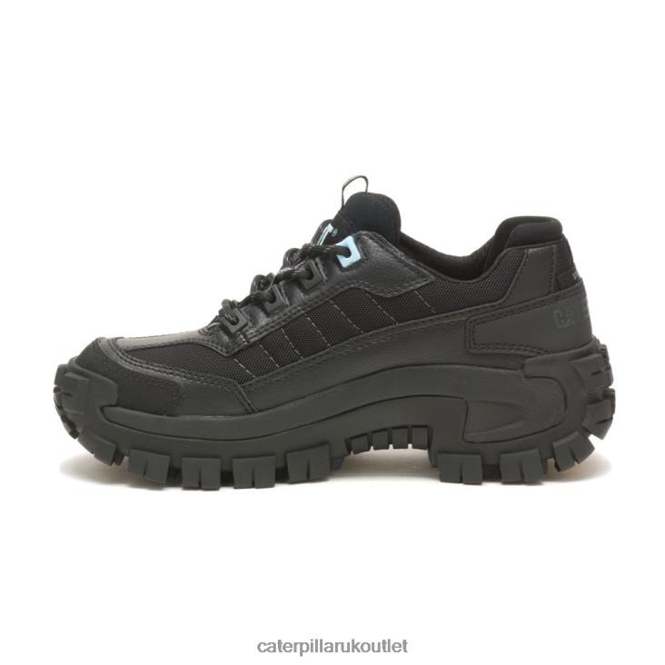 Women Black/Light Blue Caterpillar Invader Steel Toe Work Shoe 48T8288