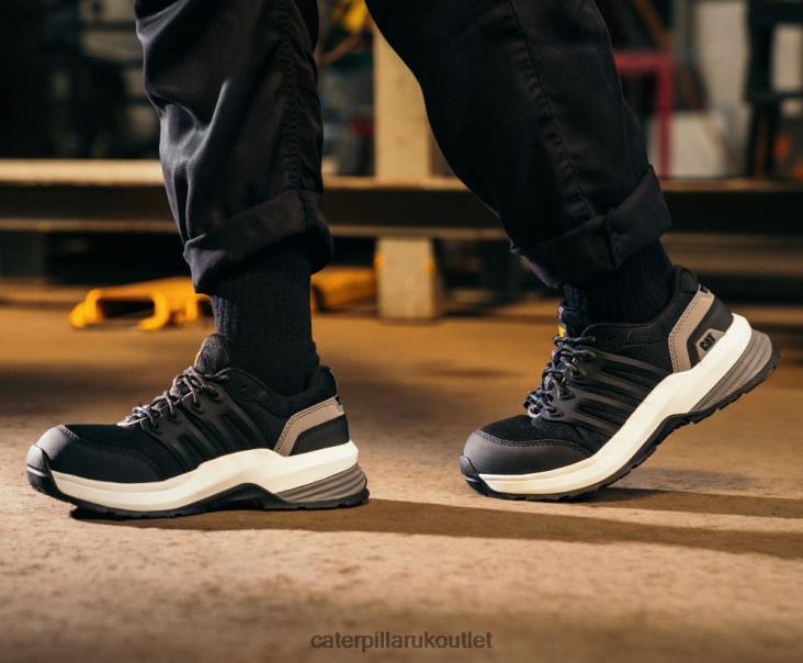 Women Black/Teal Caterpillar Streamline 20 Composite Toe Work Shoe 48T8299