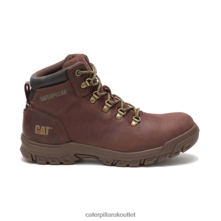 Women Cocoa Caterpillar Mae Steel Toe Waterproof Work Boot 48T8277