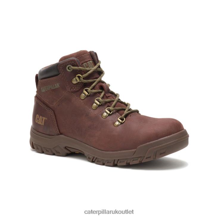 Women Cocoa Caterpillar Mae Steel Toe Waterproof Work Boot 48T8277