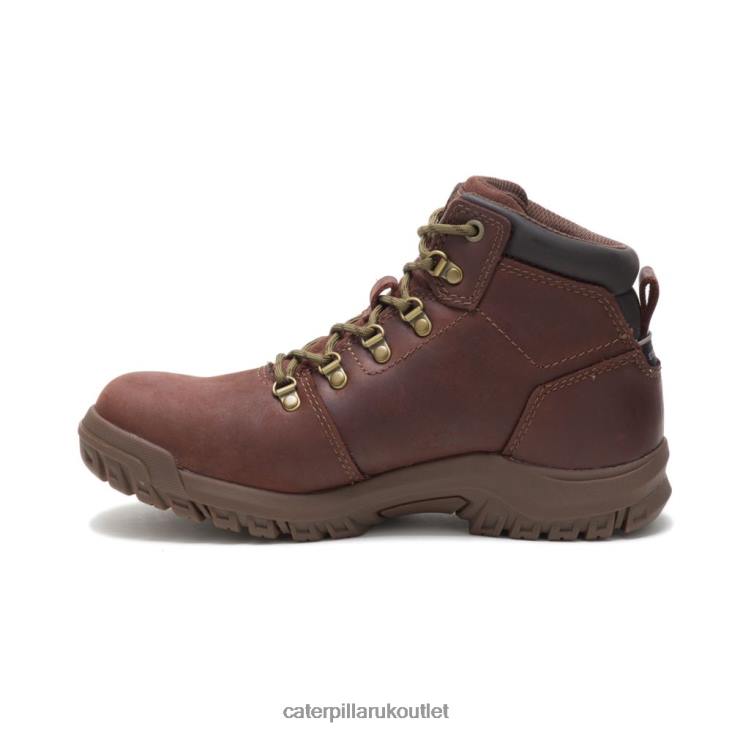 Women Cocoa Caterpillar Mae Steel Toe Waterproof Work Boot 48T8277