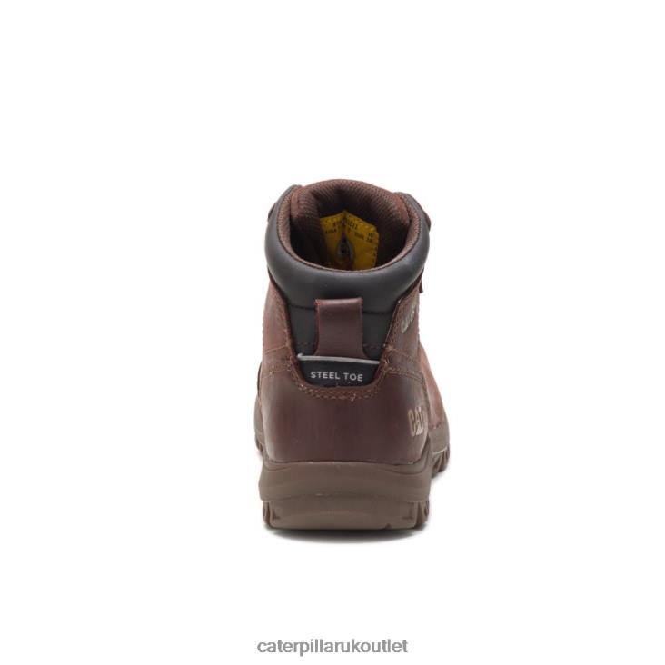 Women Cocoa Caterpillar Mae Steel Toe Waterproof Work Boot 48T8277