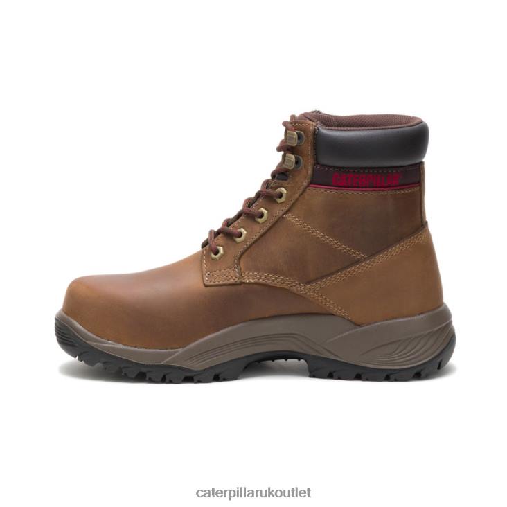 Women Dark Brown Caterpillar Dryverse 6\ Waterproof Steel Toe Work Boot 48T8284